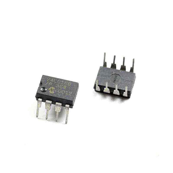 24LC16B/P - 8-PDIP - IC EEPROM 16KBIT 400KHZ 8DIP