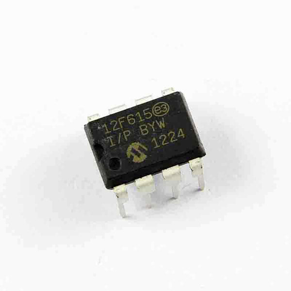 PIC12F615-I/P - 8-DIP (0.300", 7.62mm) - IC PIC MCU FLASH 1KX14 8DIP